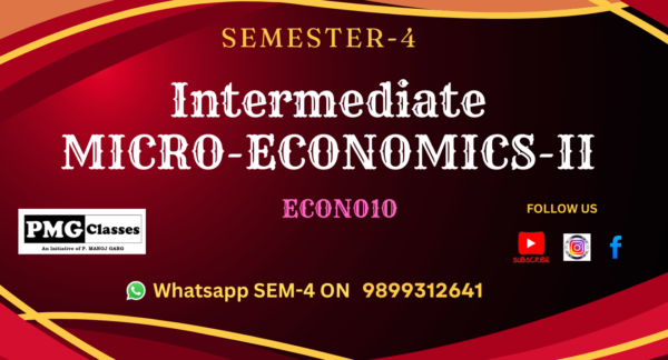 MICRO-ECONOMICS SEMSETER -IV