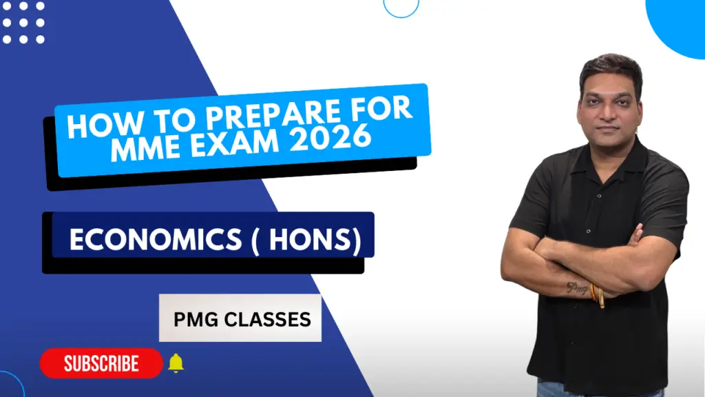 Expert guidance for MME Exam 2026 at PMG Classes, the best economic hons coaching in delhi.