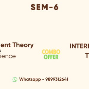 Semester-VI (Combo of 2) Development Theory Experience  and International Trade