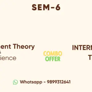 Semester-VI (Combo of 2) Development Theory Experience and International Trade