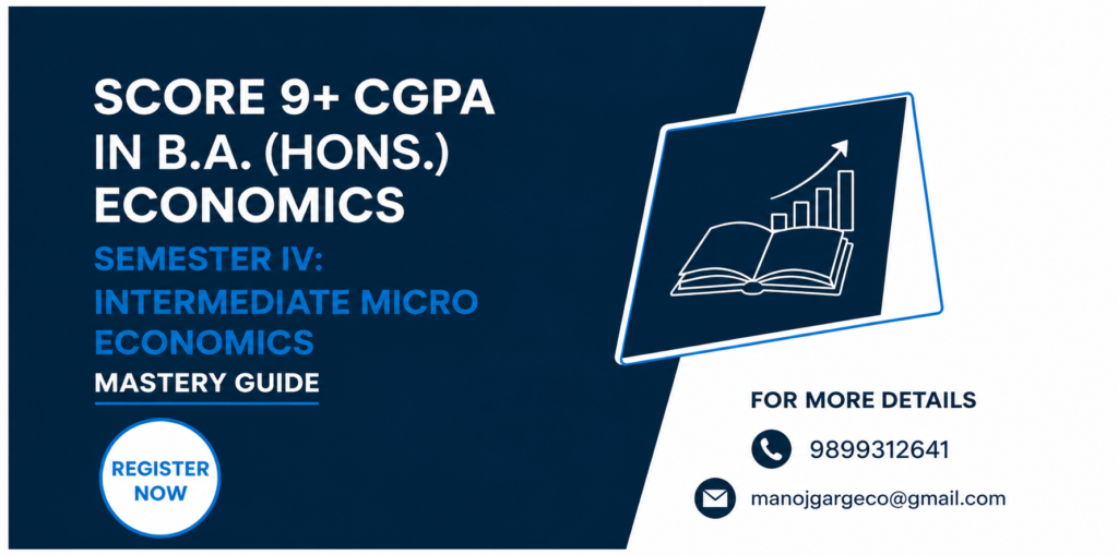 B.A. Economics Honours Semester 4 Micro Economics guide by PMG Classes