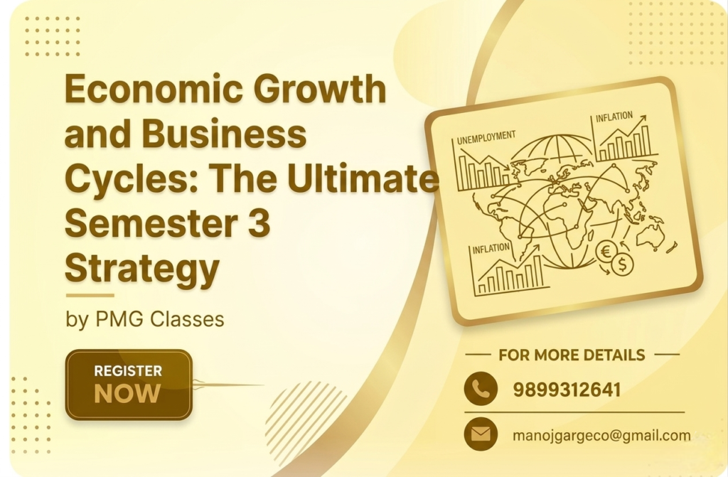 Best strategy for Economic Growth and Business Cycles Semester 3 by PMG SIR