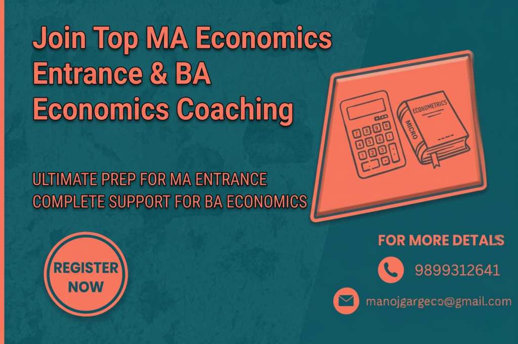 Best institute for MA & BA Economics Coaching offering premium guidance, entry prep, and study material