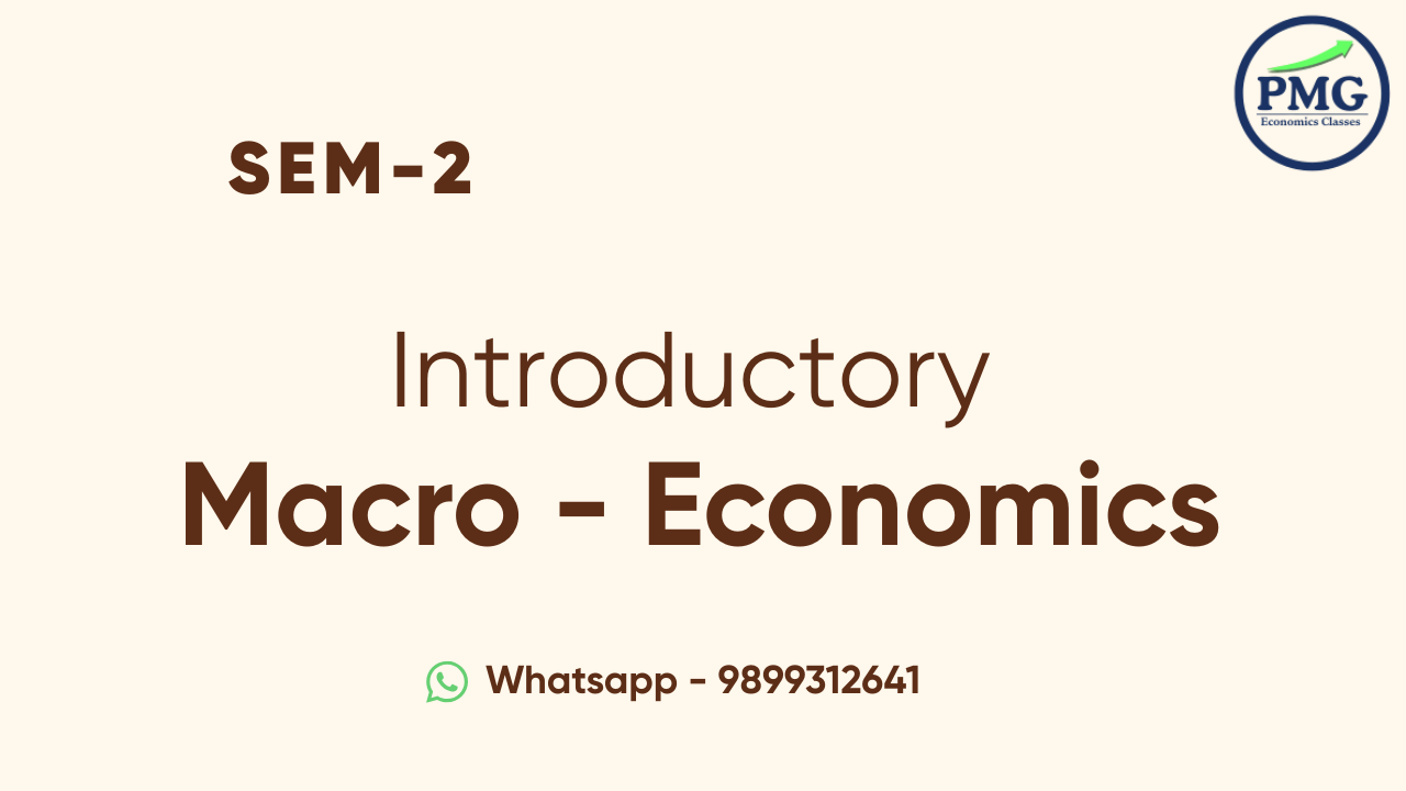 INTRODUCTORY MACRO-ECONOMICS -I
