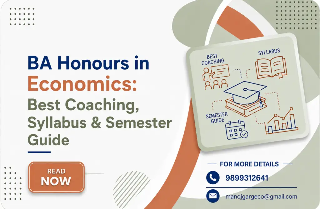 BA Honours in Economics featuring best coaching, syllabus, and semester guide information