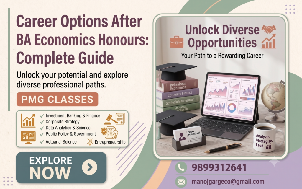 Can Economics Honours Students Build a Career in finance industry after graduation
